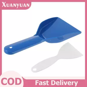 XUAN 1 / 2 Chiếc Dụng Cụ Cạo Đá Bộ Dụng Cụ Để Tủ Lạnh Loại Bỏ Sương Mù Vệ Sinh Sạch Máy Thổi Tuyết Dụng Cụ Vệ Sinh Đá Tẩy Xẻng Trắng Xanh VN