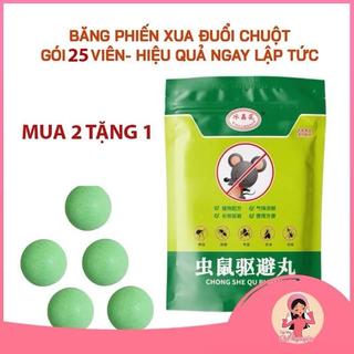 ￼[MUA 2 TẶNG 1]Băng Phiến Đuổi Chuột 10 Viên Dẹp Tròn – Xua Chuột Hiệu Quả Lâu Dài, An Toàn