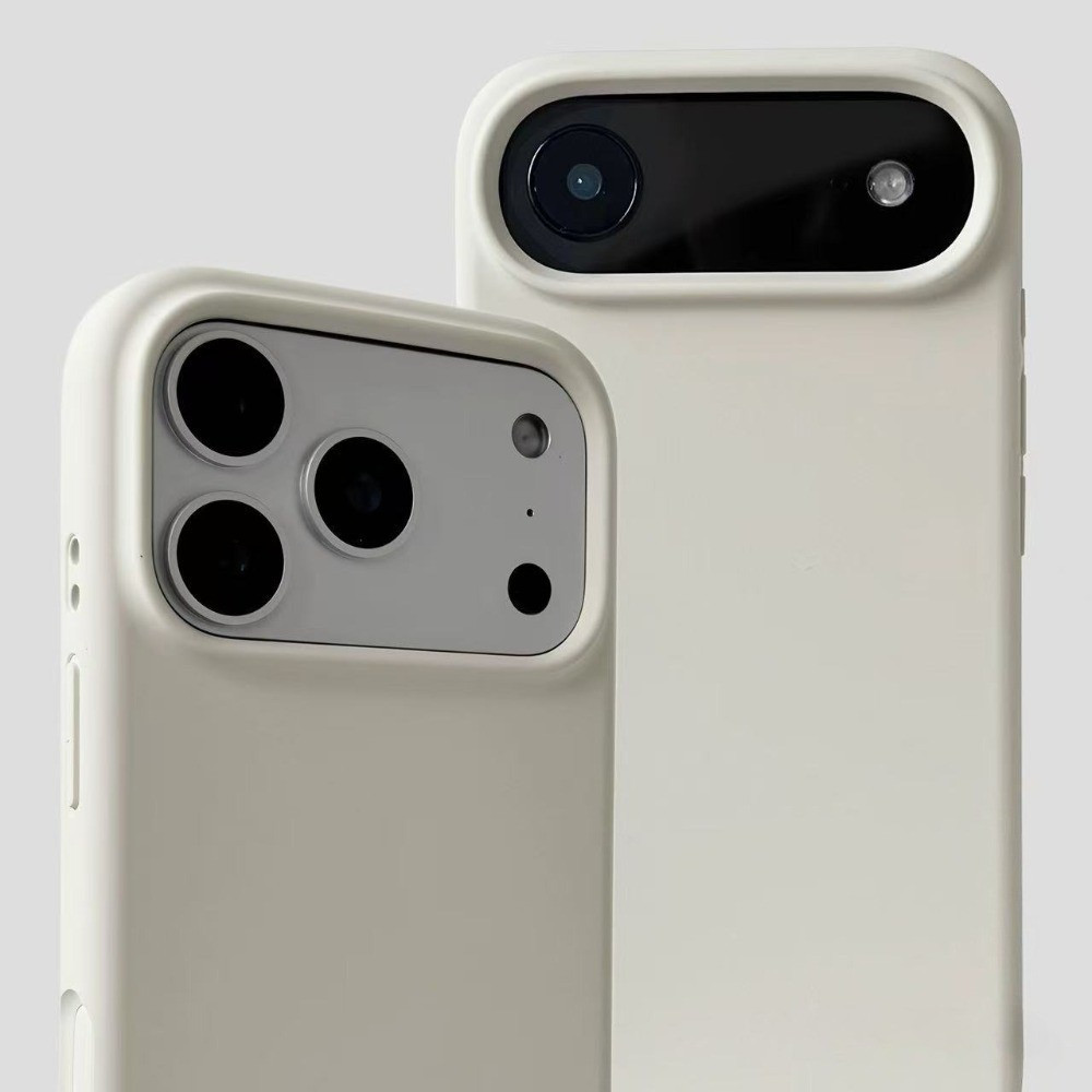 Ốp Điện Thoại Silicon Lỏng Màu Trắng Cổ Carbon Đen Cho iPhone 17 Pro Max 17 Air 16 Plus 15 14 13 12 11 Vỏ Bảo Vệ Chống Sốc