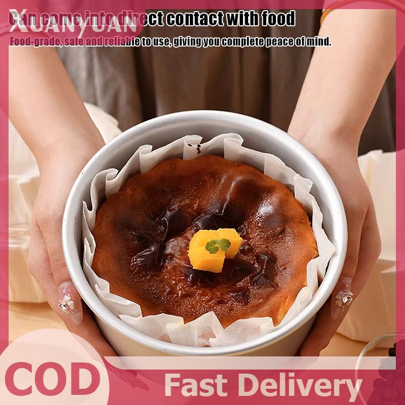 XUAN 50 Chiếc 4 6 8inch Gấp Cupcake Lót Nướng Bánh Cho Tiệc Cưới Muffin Khuôn Bánh Giấy Cốc Dầu Bánh Bọc VN