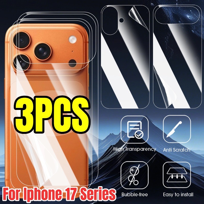 Phim Mặt Sau Thời Trang Cho IPhone 17 Promax - Phim Full Chống Sốc Cho IPhone 17Pro Air - Tấm Bảo Vệ Màn Hình Mặt Sau HD Chống Va Đập