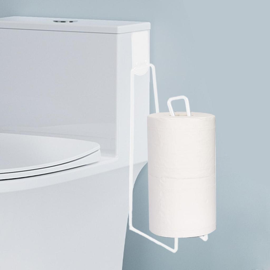 Paper Towel Holder Toilet Tissue Holder Space-Saving No Drilling Hanger Tissue Rack for Room Dorm Apartment gelhvn