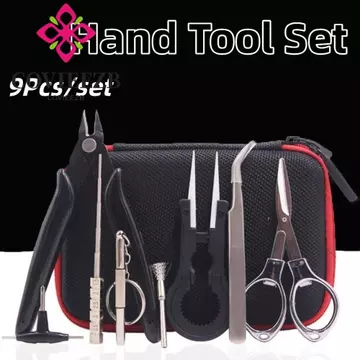 COVIEEZB 9 Cái / bộ Bộ Dụng Cụ Sửa Chữa Nghệ Thuật, Nhíp Cong Thanh Cuộn Dây Dụng Cụ Sửa Chữa Điện Thoại Di Động, Túi Đựng Tua Vít Tua Vít Đa Năng Tua Vít DIY Bộ Dụng Cụ Làm Đồ Trang Sức