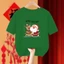 Joyful Trẻ Em Giáng Sinh Áo Thun Ông Già Noel Xe Trượt Tuyết In Hình Ngày Lễ Kỷ Niệm Tay Ngắn Tee