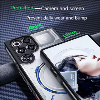 Ốp Điện Thoại Cho Nubia Red Magic 11 11s 10 10s 9 9s 8 8s Pro Plus Pro + Siêu Mỏng Cứng Ngăn Ngừa Trong Suốt Chống Sốc RedMagic Cover