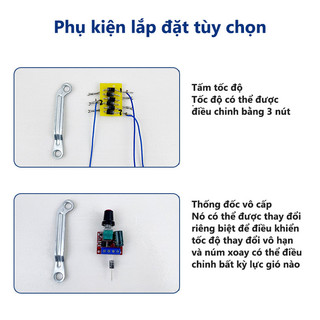 （COD） Đầu quạt 12V không chổi than V8, 3 vòng bi chuẩn kích thước 100% Không Phải Chế