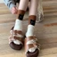Tất Cotton IAPPORTUNIA, Tất Ống Giữa Mèo Hút Mồ Hôi, Thoải Mái Thoáng Khí Hoạt Hình Cặp Đôi Tất Mặc Thường Ngày