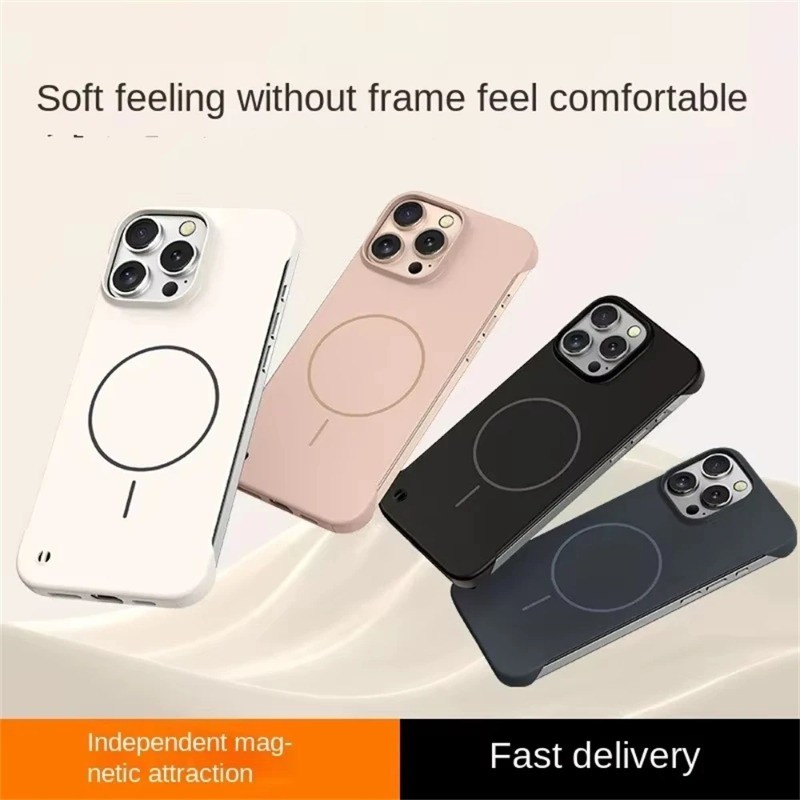 Ốp điện thoại bảo vệ không khung siêu mỏng mờ cho Apple IPhone 17 16 15 Plus 14 13 12 11 Pro Max Vỏ bảo vệ