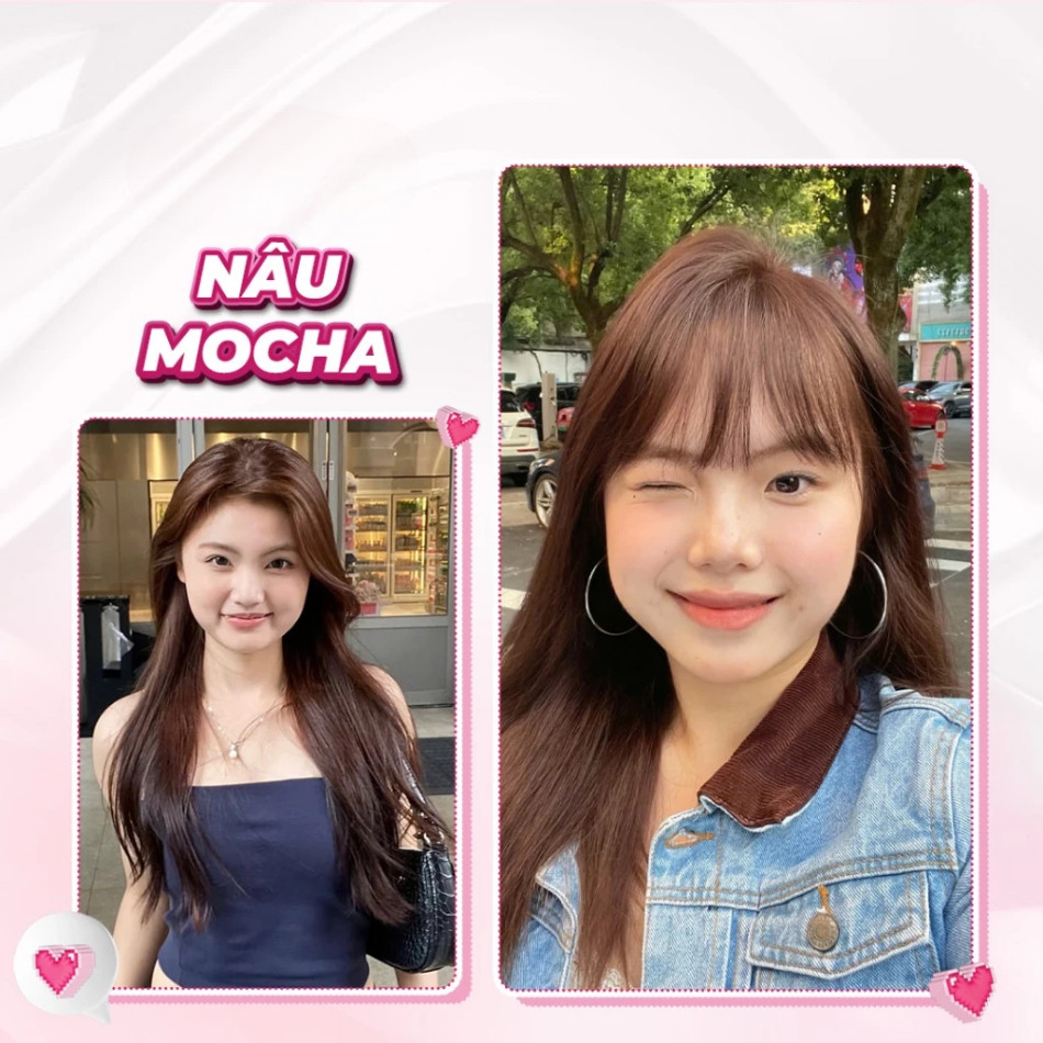Thuốc Nhuộm Tóc Màu NÂU MOCHA Không Tẩy, lên từ nền đen, tặng kèm trợ nhuộm | Trunghair
