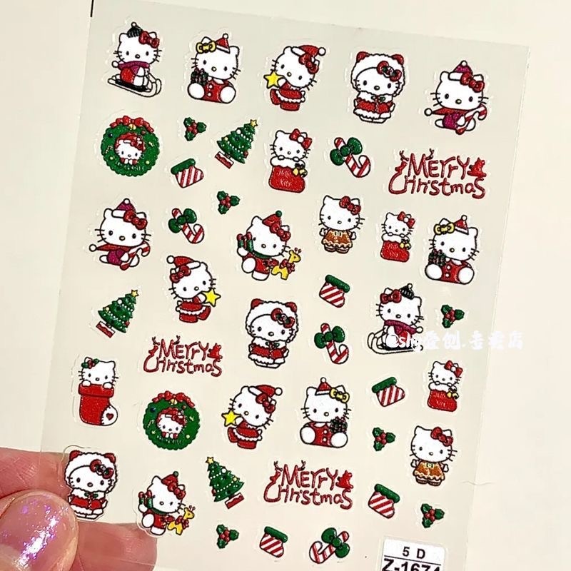 🔥 Tuần lộc 🔥 Móng tay bấm Người tuyết Phong cách Y2K Tự dính Ông già Noel lễ hội Đề can nghệ thuật làm móng Giáng sinh có hàng sẵn Miếng dán móng tay ☟Giáng Sinh Mới Hello Kitty Cứu Trợ Stereo Móng Tay Nghệ Thuật Miếng Dán Dễ Thương Dính Móng Tay Camera