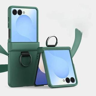 Ốp Điện Thoại Gấp Nhẫn Cho Samsung Galaxy Z Flip 7 6 5 4 3 ZFlip7 FE Bao Gồm Tất Cả Bản Lề Bảo Vệ Chống Sốc