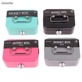 Tutu Hộp An Toàn Tiền Hộp Tiền Mặt Chìa Khóa Kim Loại Tiền Ngân Hàng Nhỏ Hộp Khóa An Ninh Di Động Chắc Chắn Có Thể Khóa Hộp Đựng Đồng Xu VN