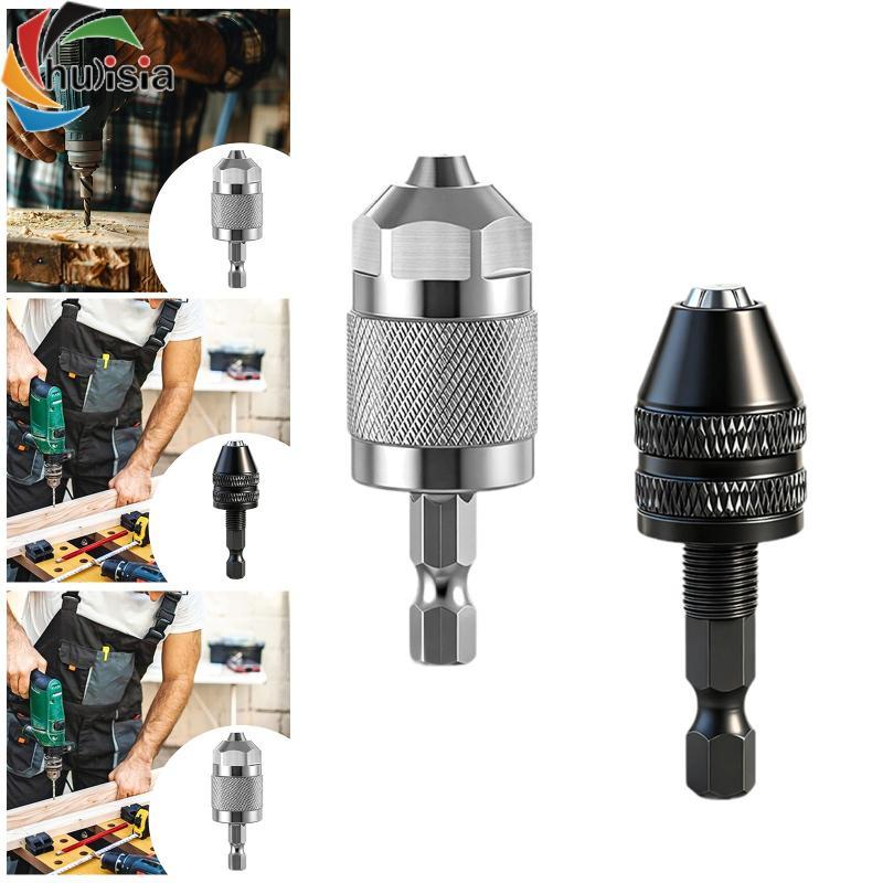 [chulisia] Đầu khoan Mini 3 tia phát hành nhanh, Bộ chuyển đổi tuốc nơ vít, Đầu khoan tháo nhanh có chân lục giác
