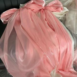 Sáng Organza Nơ Trang Trí Linh Hoạt Giáng Sinh Nơ Nhẹ Quá Khổ Ruy Băng Dây Buộc Cho Đám Cưới Ngoài Trời Bãi Cỏ Cây Giáng Sinh