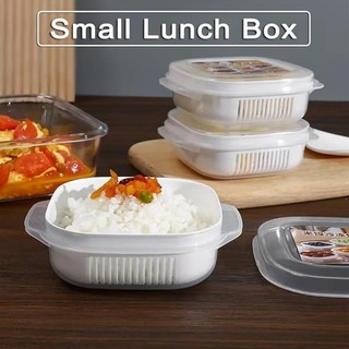 1 / 3 / 5 Cái Hộp Đóng Gói Gạo Hai Lớp - Thực Phẩm Làm Nóng Lò Vi Sóng Rau Quả Hộp Đựng Tươi