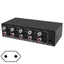 Btsg Plug Play 3 Bộ chia âm thanh AV 5mm Vỏ kim loại 1 trong 4 Bộ nguồn 12V