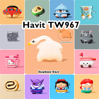 [imamura] Dành Cho Vỏ Havit TW967 Vỏ Tai Nghe Silicon Mềm Hoạt Hình Sáng Tạo SỐ 4