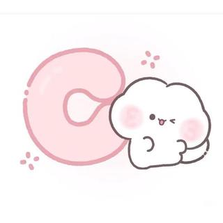 Bông Béo Móc Khóa  Mặt Hồng Chữ Cái  Dễ Thương Mica 2 Mặt Thiết Kế Độc Đáo chất liệu nhựa mica