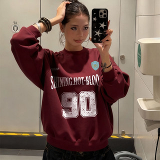 áo sweater basic nữ đen âu mỹ girl phố mùa đông áo dài tay nỉ eleclassm