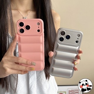 Vỏ áo khoác xuống cho Realme C65 C65S 5G 4G Vỏ điện thoại mềm chống sốc màu kẹo mùa đông sang trọng dễ thương
