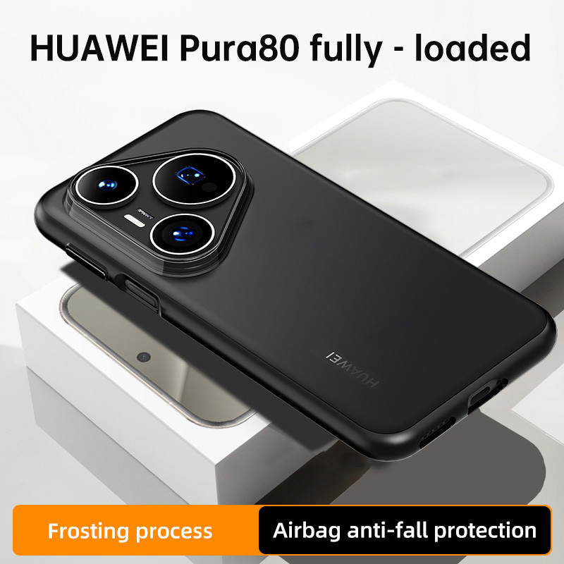 Dành Cho Huawei Pura 80 / 80 Pro / 80 Ultra Hybrid Trong Suốt Chống Va Đập TPU & PC Matte Túi Khí Chống Sốc Bao Da