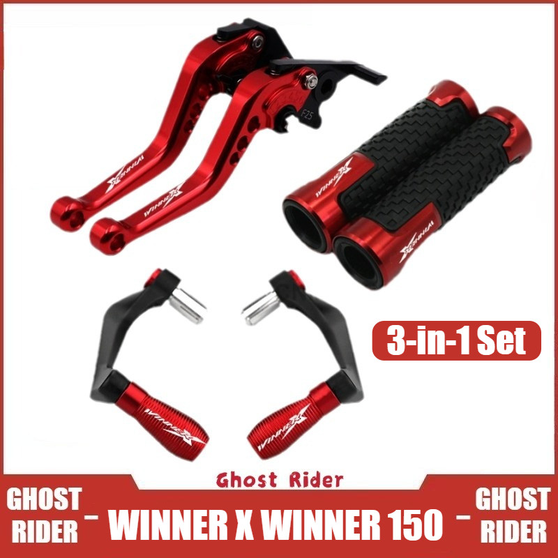 Dành Cho Xe HONDA WINNER X WINNER 150 Sửa Đổi CNC Có Thể Điều Chỉnh Phanh Ly Hợp Đòn Bẩy Tay Cầm & Đòn Bẩy Bảo Vệ Bộ 3 Trong 1 Phụ Kiện Xe Máy