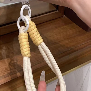 Vỏ gương bánh quy hoạt hình dễ thương + Dây chuyền cho IPhone 16 11 15 14 13 12 Pro Max X Xr Xs Max 7 8 Plus Vỏ điện thoại bảo vệ ống kính chống sốc mềm Vỏ màu đen