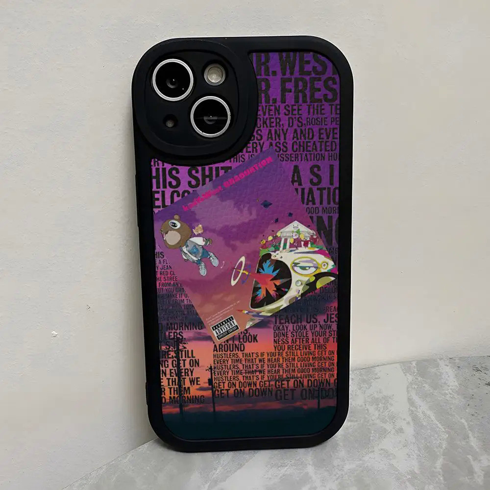 TP-1 Ngộ nghĩnh Kanye West Ye Ốp Lưng Điện Thoại iPhone Pro 13 12 Mini X Xr Xs 7 8 Puls Se Da Cừu Silicon Sof