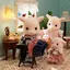 Sylvanian Families Doll 【 Goat Family 】 FS-43 ST Mark Certified For ages 3 and up Toy Dollhouse Sylvanian Families EPOCH
