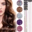 Kẹp CORALTIDE trong phần mở rộng tóc, Điểm nổi bật tóc sáng bóng tóc cổ tích, Tổng hợp thời trang dài màu thẳng tóc Tinsel Girls
