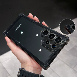 Ốp lưng chống sốc trong suốt sang trọng cho Samsung Galaxy S24 S23 S22 FE Plus S25 Ultra A34 A54 A15 A25 A35 A55 A16 5G Vỏ Acrylic cứng