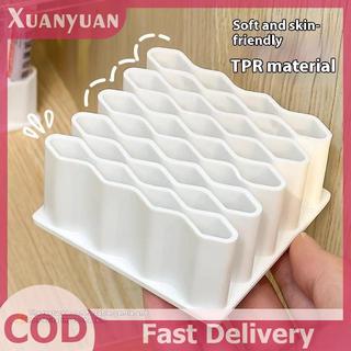 XUAN Giá đỡ bàn chải gợn sóng Máy tính để bàn Sắp xếp bút chì Bàn chải sơn Giỏ lưu trữ Đồ dùng nghệ thuật Văn phòng phẩm Thuốc mỡ Giá lưu trữ VN