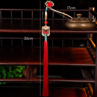 Kẹp tóc tua rua đỏ cổ Hanfu - Phụ kiện tóc retro phù hợp cả năm mới và hàng ngày