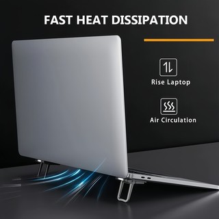 Giá đỡ laptop mini di động bằng kim loại, điều chỉnh góc độ, thiết kế gập gọn - FE123