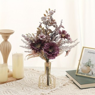 Bó Hoa Giả Lụa Cúc Hải Quỳ Anh Túc Trang Trí Phòng Khách Decor Bàn Làm Việc Đạo Cụ Chụp Hình Cưới Vintage Cao Cấp Cỏ Lau Lá Bạch Đàn Nghệ Thuật Quà Tặng Đẹp Tiệc Cắm Bình Bền Màu Tự Nhiên Mùa Thu Kiểu Dáng Bắc Âu Nội Thất Nhà Cửa Quán Cafe