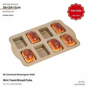 TRTR 1 Cái 8 Khuôn Khay Nướng Bánh Chảo Bánh Mì Nướng Muffing Chảo Chống Dính Lò Nướng Nướng Bánh Cupcake Khuôn Dụng Cụ Nướng Bánh Để Sử Dụng Tại Nhà VN