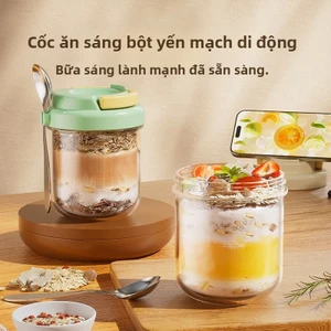 Di Động Bột Yến Mạch Ăn Sáng Sữa Chua Cốc Kín Salad Sữa Lắc Sữa Yến Mạch Cốc S