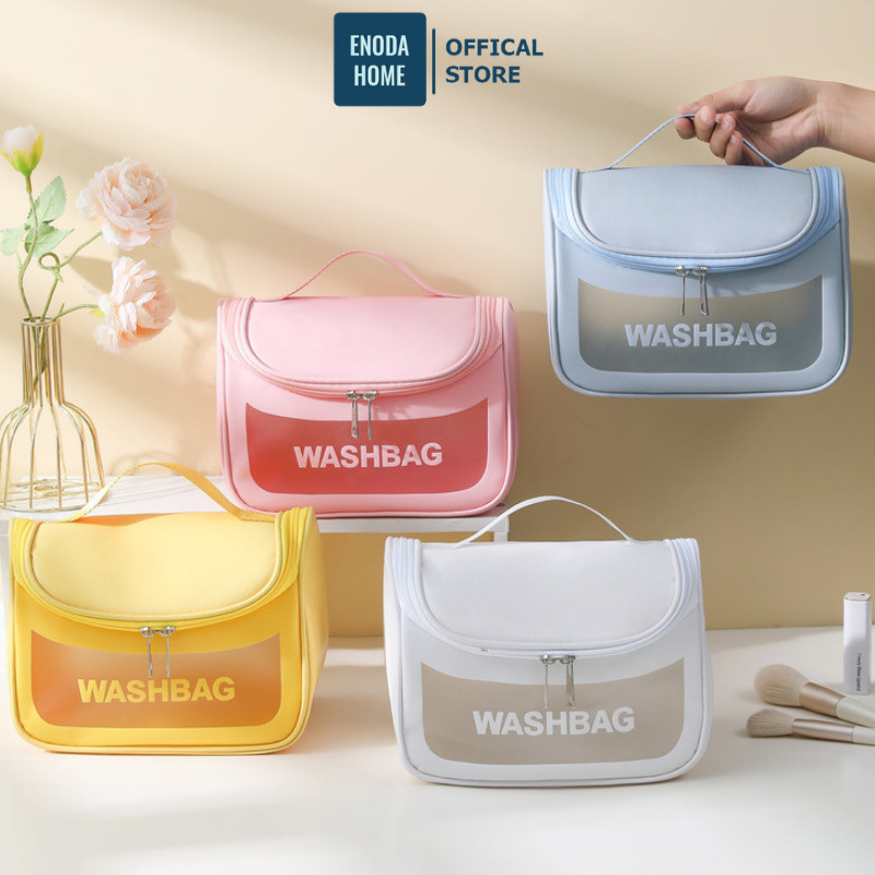 Túi Đựng Mỹ Phẩm Du Lịch Da PU ENODA HOME, Túi Đựng Đồ Trang Điểm Makeup Cá Nhân Chia Ngăn Tiện Lợi TUIPU003
