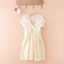 Áo khoác ren MONOSTYLE, Áo khoác mùa hè cô dâu màu đen / trắng phong cách Crop, Áo len Cardigan ngắn tay họa tiết hoa phía trước mở thanh lịch dành cho nữ