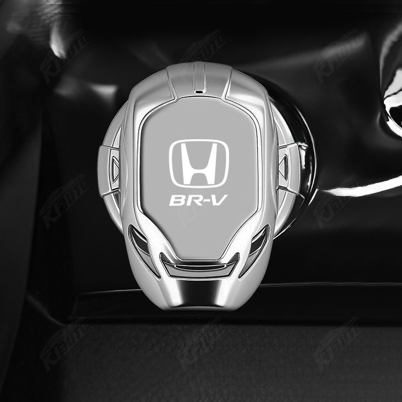 Honda BRV BR-V Nút khởi động một cú nhấp chuột Vỏ công tắc đánh lửa hợp kim Nắp bảo vệ ô tô Moto Động cơ đánh lửa trang trí nút