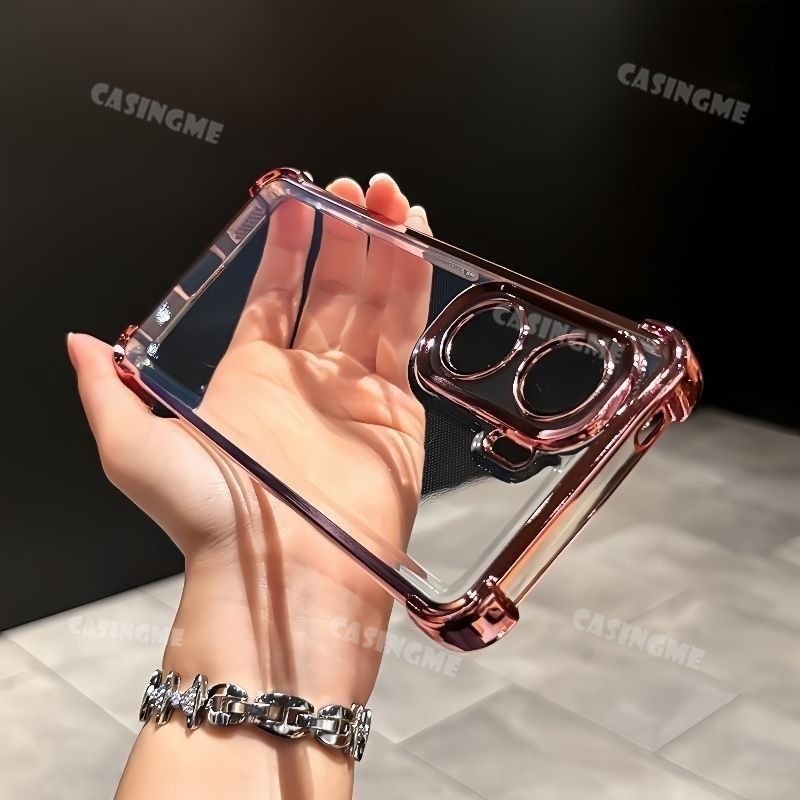 Ốp Bảo Vệ Ống Kính Mạ OPPO A6x 2025 Cho OPPO A6x OPPOA6x A6 X 6x Pro 4G 5G 4 Góc Bảo Vệ Chống Sốc Ốp lưng Chống Sốc