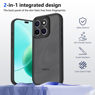 Dành Cho Honor X6C / X8C 4G Ốp điện thoại Cứng Mờ Da-Cảm Giác Mềm Khung TPU Chống Sốc Mỏng Vỏ