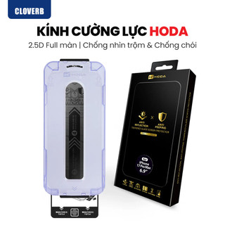 Kính Cường Lực Chống Nhìn Trộm HODA cho iPhone 17 Pro Max Kèm Khung Dán Chống Chói Không Lẹm viền