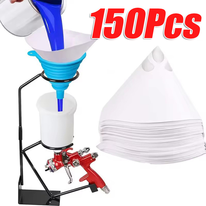 50 / 100 / 150 Cái 190 Micron Giấy Sơn Phễu Bộ Lọc / Dùng Một Lần 100 Lưới Lọc Lọc Phễu