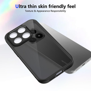 Dành Cho Xiaomi 15T Ốp điện thoại Cứng Mờ Da-Cảm Giác Mềm Khung TPU Chống Sốc Mỏng Vỏ