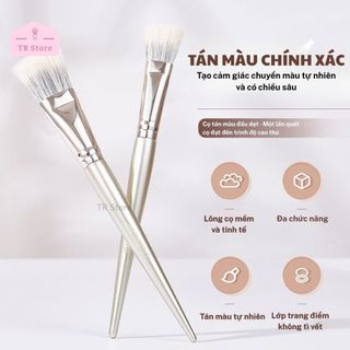 Cọ Kem Nền Đầu Dẹt GECOMO - Thiết Kế Cho Khuôn Mặt Châu Á, Tán Lớp Nền Mỏng Mịn G1132 G1133