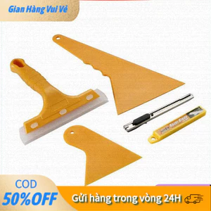 【24h】Bộ 7 Món Dán Kính Xe Hơi – Dụng Cụ Cắt Decal, Gạt Nước, Miếng Ép Gọn Nhẹ Hỗ Trợ Dán Phim Kính Hiệu Quả