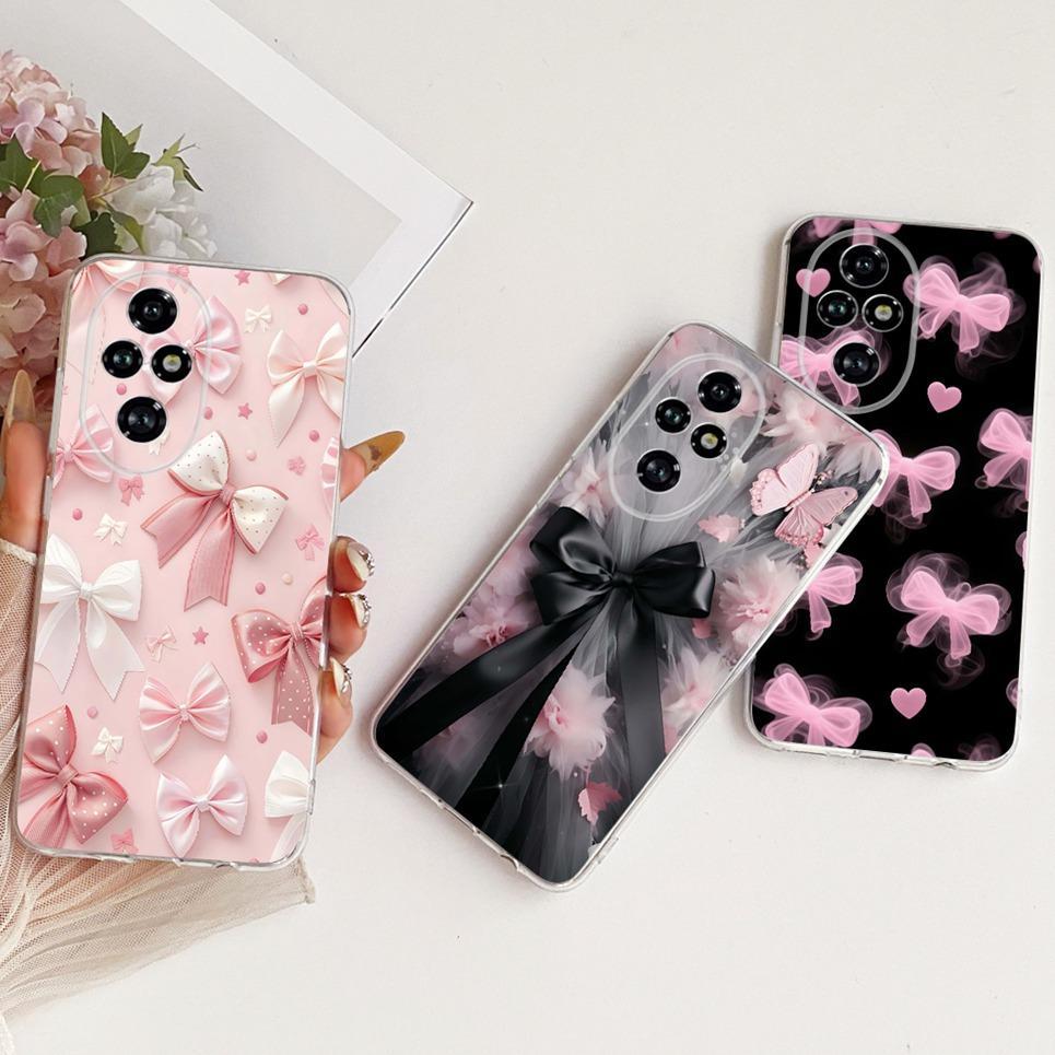 Ốp Silicon Mềm Trong Suốt Cho Honor 200 200Pro 200 Lite Ốp Lưng Điện Thoại Hoạt Hình Mèo Rồng Hoa Bướm Họa Tiết Ốp Lưng