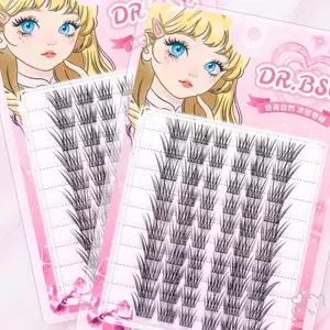 7-13mm Keo Phong Cách Cụm Lông Mi Spiky Manga Lash Extensions Đảm Bảo Vẻ Đẹp Lâu Dài