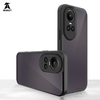 Dành Cho OPPO Reno 10 5G / 10 Pro 5G Ốp điện thoại Cứng Mờ Da-Cảm Giác Mềm Khung TPU Chống Sốc Mỏng Vỏ